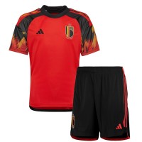 Dječji Nogometni Dres Belgija Domaci SP 2022 Kratak Rukav (+ Kratke hlače)